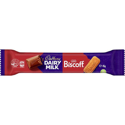 Cadbury Dairy Milk Biscoff Chocolate Bar 45g  (Australia)