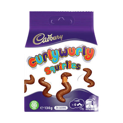 Cadbury Curly Wurly Squirlies 130g  (Australia)