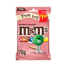 M&M's Cookie Dough Milk Chocolate Bag 70g (UK)