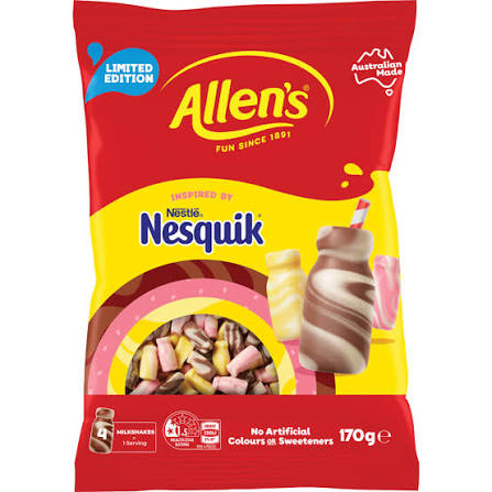Allens Nesquik Shake 170g  (Australia)
