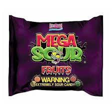 Barnett Mega Sour Candy Fruits 104g  (UK)