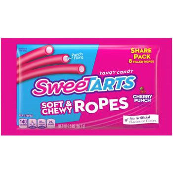 Sweetarts Chewy Ropes Cherry Punch Share Pack 3.5oz