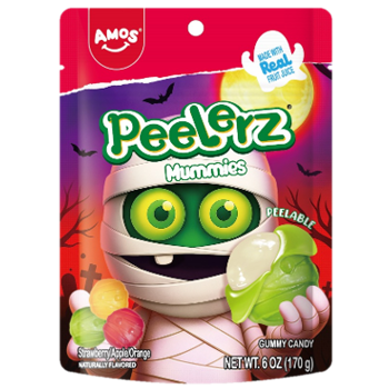 Amos Halloween Peelerz Gummy Mummy 6oz