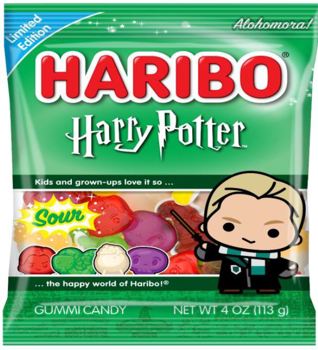 Haribo Harry Potter Draco Malfoy Sour Peg Bag 4oz