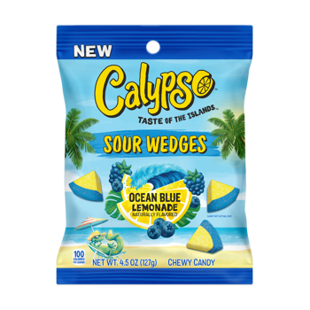 Calypso Sour Wedges Peg Ocean Blue 4.5oz