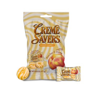 Creme Savers Peaches Peg Bag 6.25oz