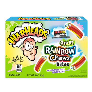 Warheads Rainbow Chewz Bites Theater Box 3oz