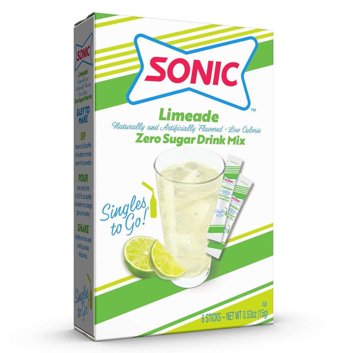 Sonic Drink Mix Limeade Singles To Go