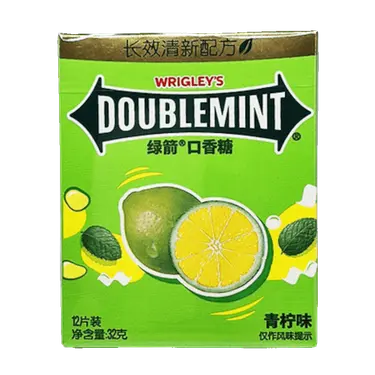 Doublemint Chewing Gum Lime & Peppermint Flavor 32g (China)