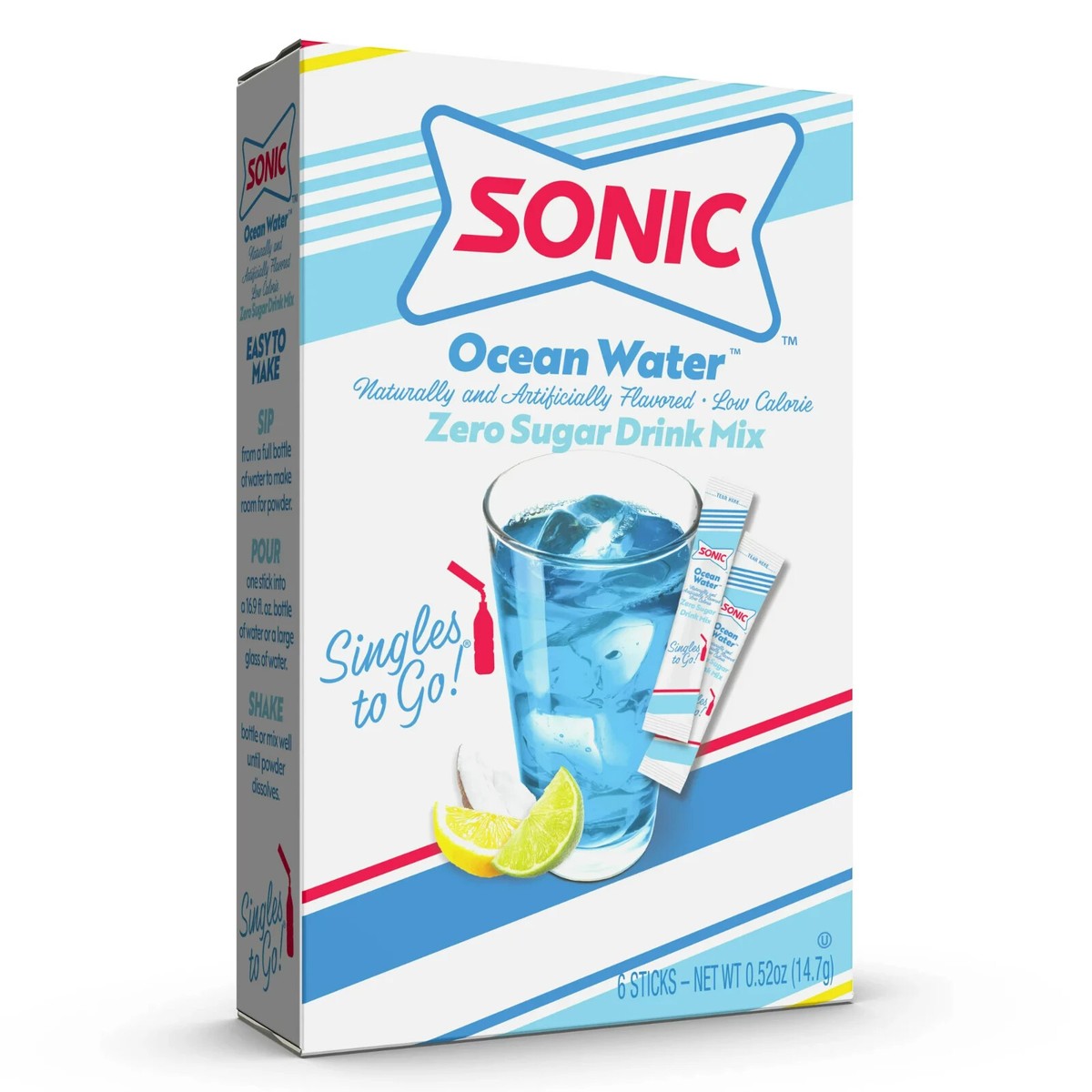 Sonic Drink Mix Ocean Water Singles To Go 12ct - candynow.ca
