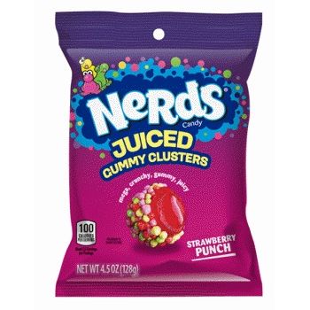 Nerds Juiced Gummy Clusters Strawberry Punch Peg 4.5oz 12ct - candynow.ca
