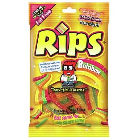Rips Bites Rainbow Bag 4oz 12ct - candynow.ca