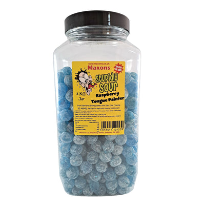 Maxon's Stupidly Sour Raspberry Jar 3KG (UK)
