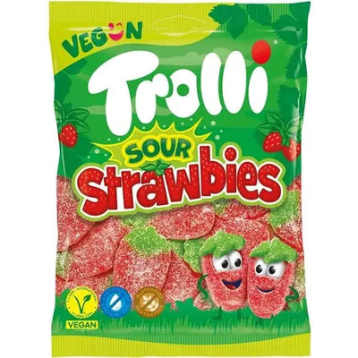 Trolli Sour Strawbies Bag 150g (Europe)