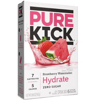 Pure Kick Strawberry Watermelon Energy Drink Mix 6ct Singles to Go 0.63oz