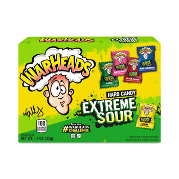 Warheads Extreme Sour Hard Candy Theater Box 1.5oz 10ct - candynow.ca