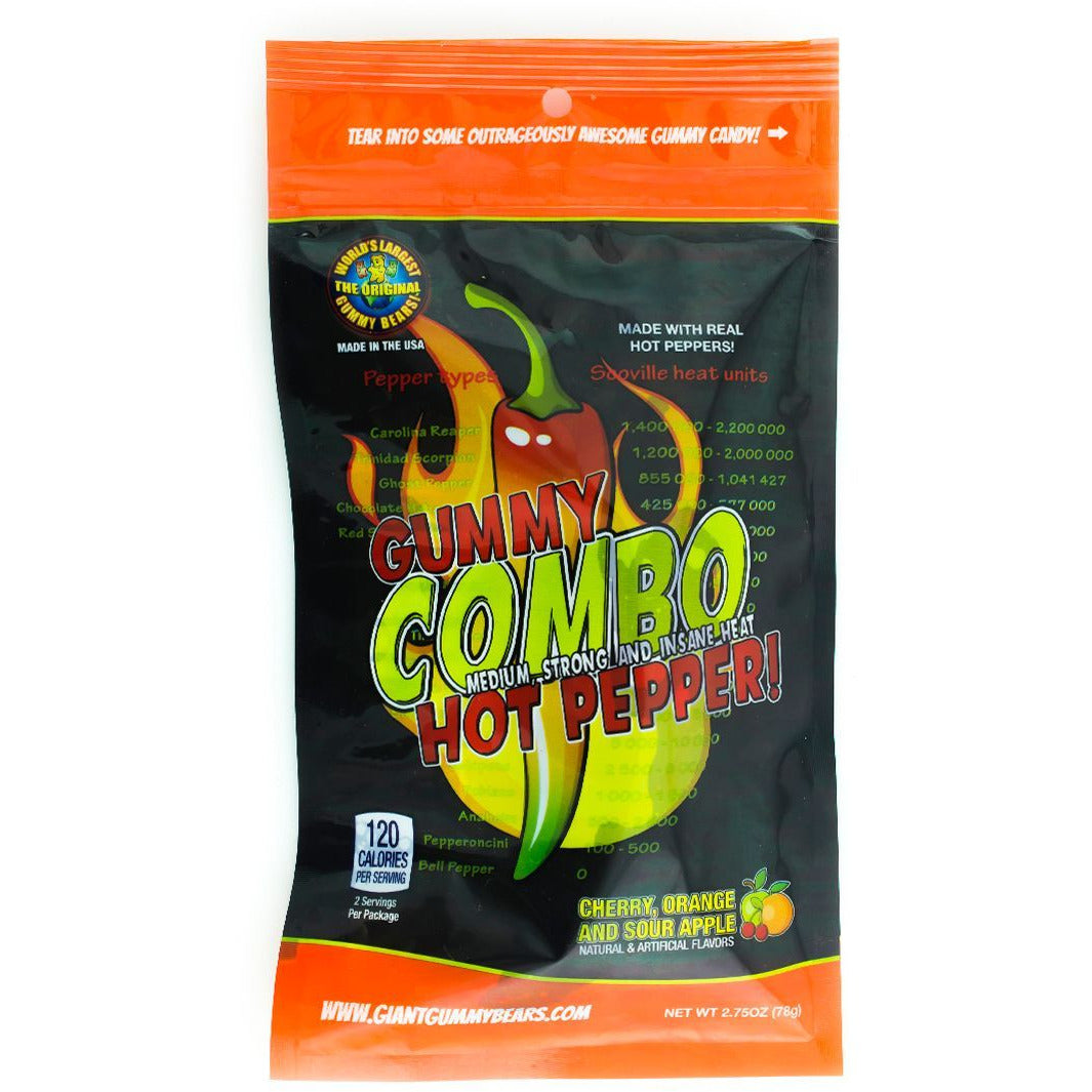 Gummy Combo Hot Pepper 2.75oz (78g) 12ct - candynow.ca
