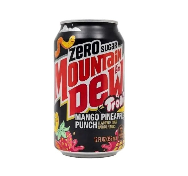 Mountain Dew Trolli Mango Pineapple Punch Zero 12oz